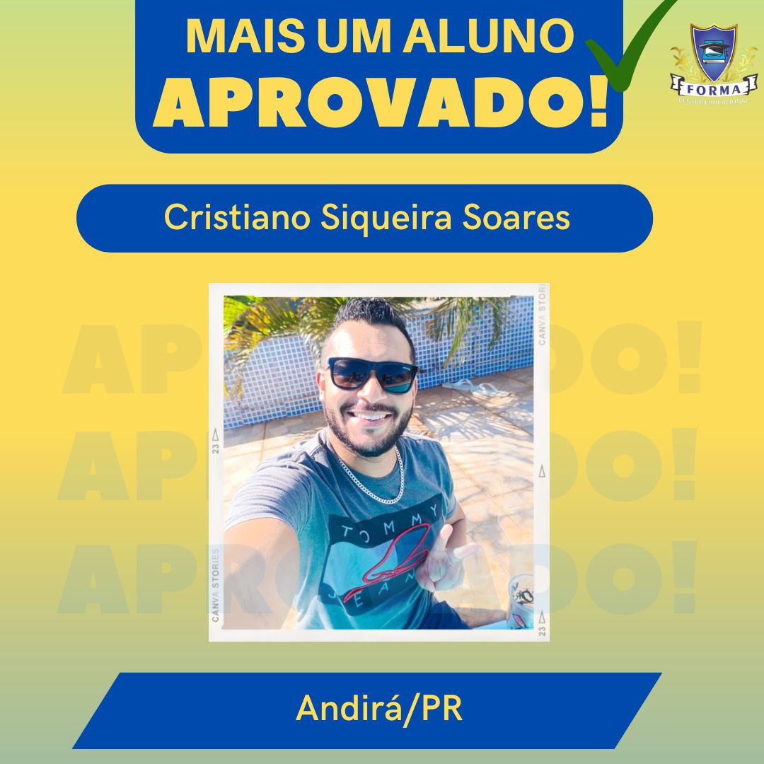 Foto de um aluno